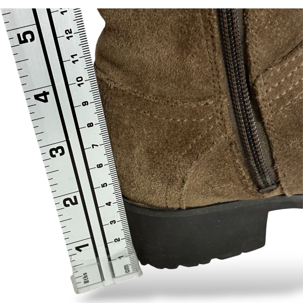 UGG Australia Jillian Tall Suede Brown Snow Boots Womens Size 7 Sherpa Round Toe - Picture 13 of 13
